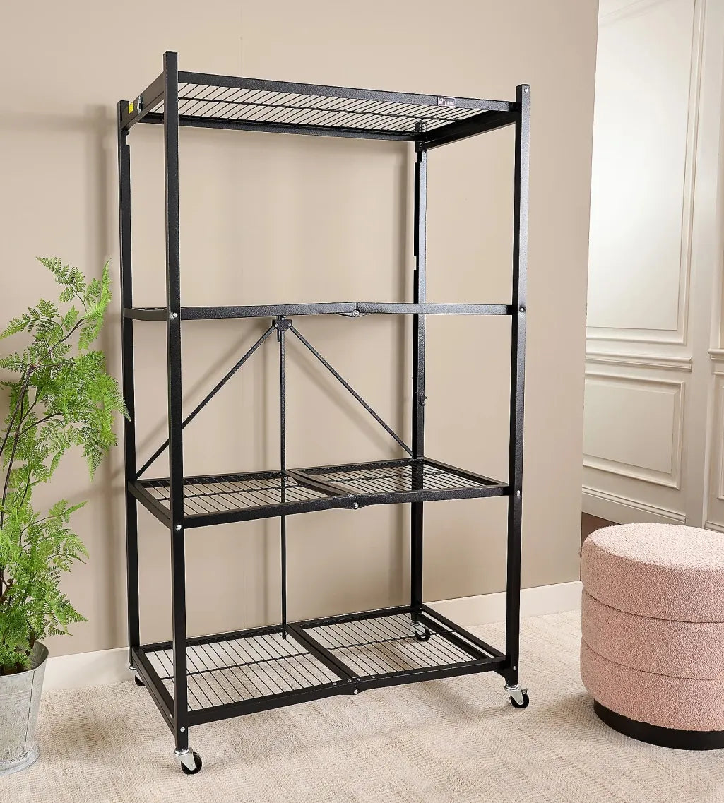 4-Tier Heavy-Duty Folding Storage Rack