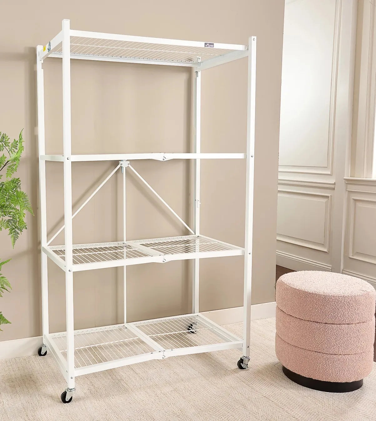 4-Tier Heavy-Duty Folding Storage Rack