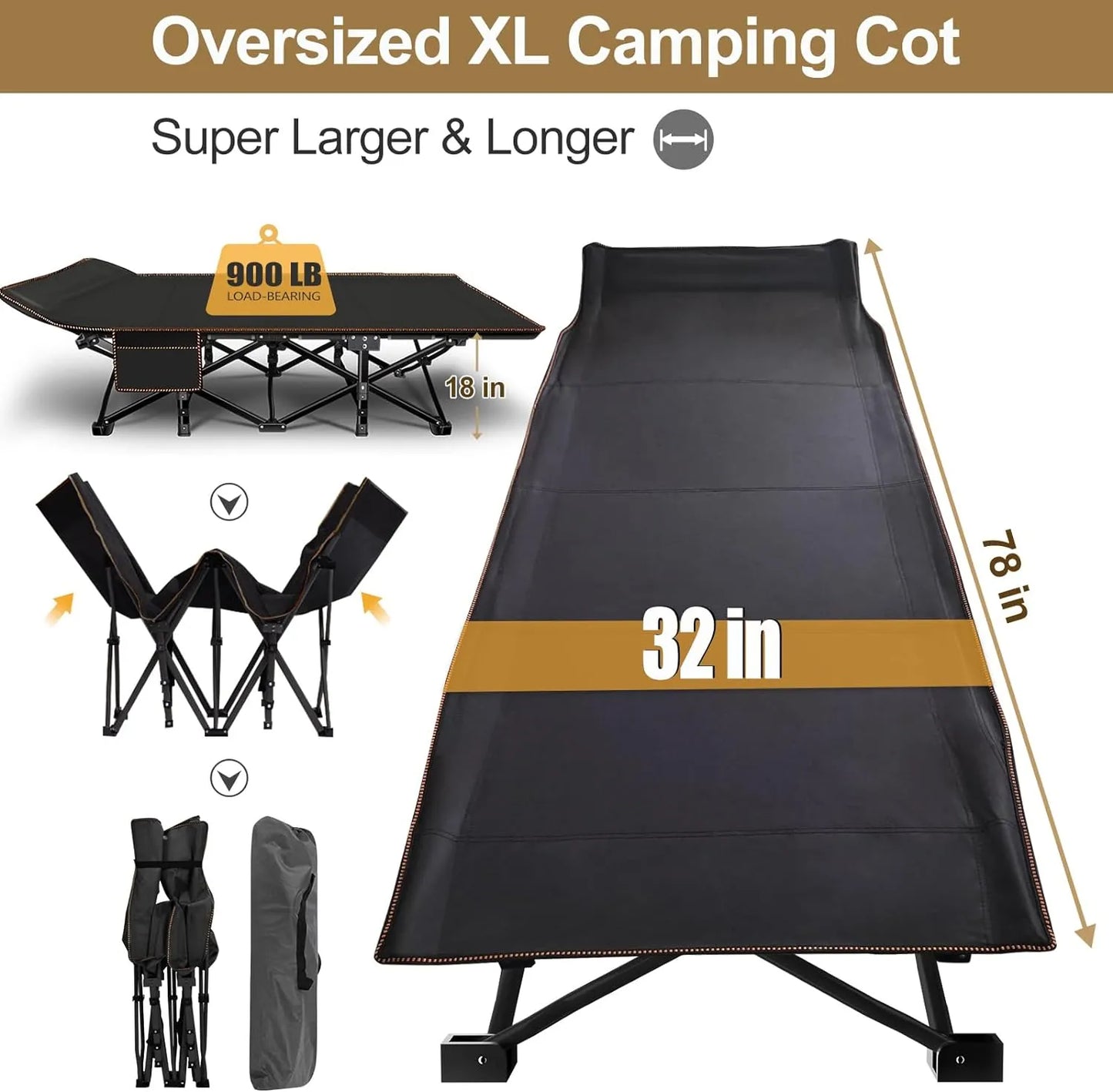 Portable outdoor recliner with double-sided mattress