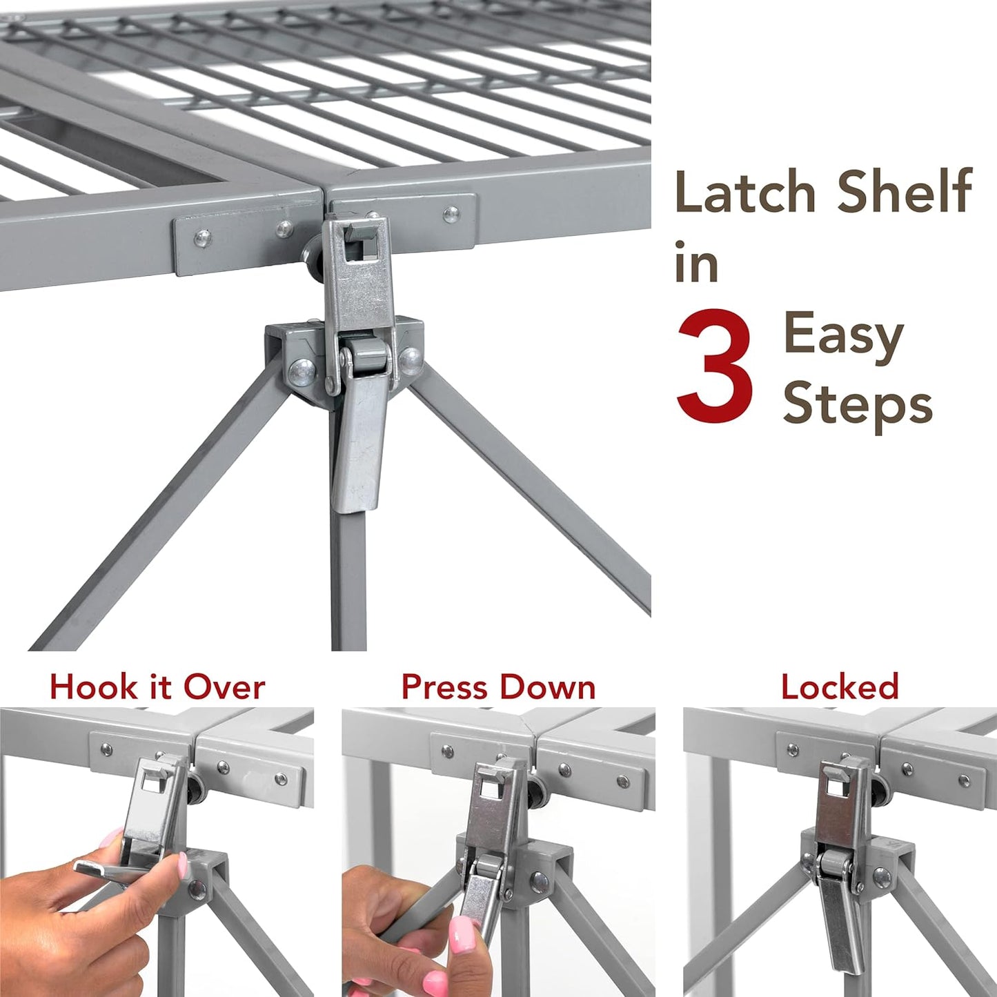 4-Tier Heavy-Duty Folding Storage Rack