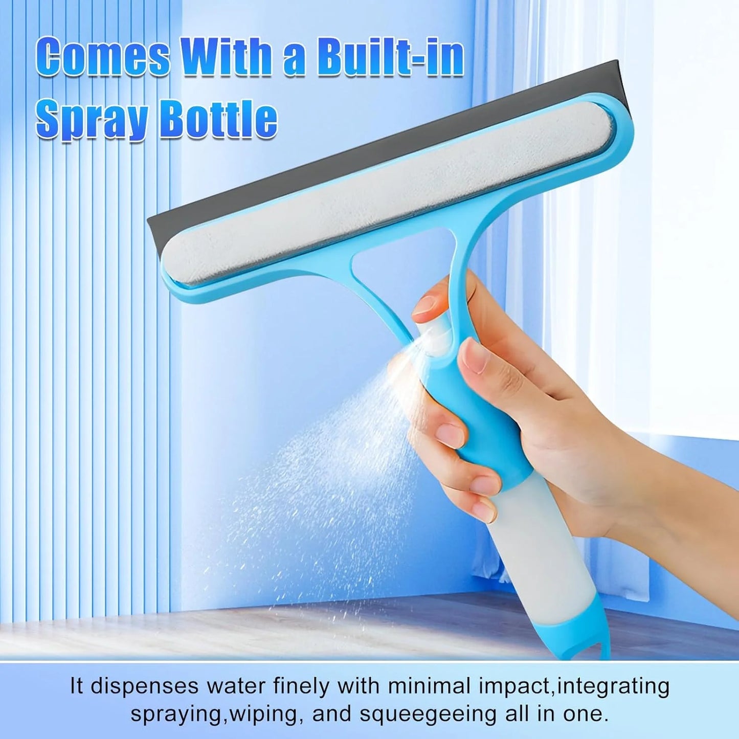 (🔥Buy 1, get 1 free)Streak-Free Window Cleaner – Spray, Wipe & Scrape in One