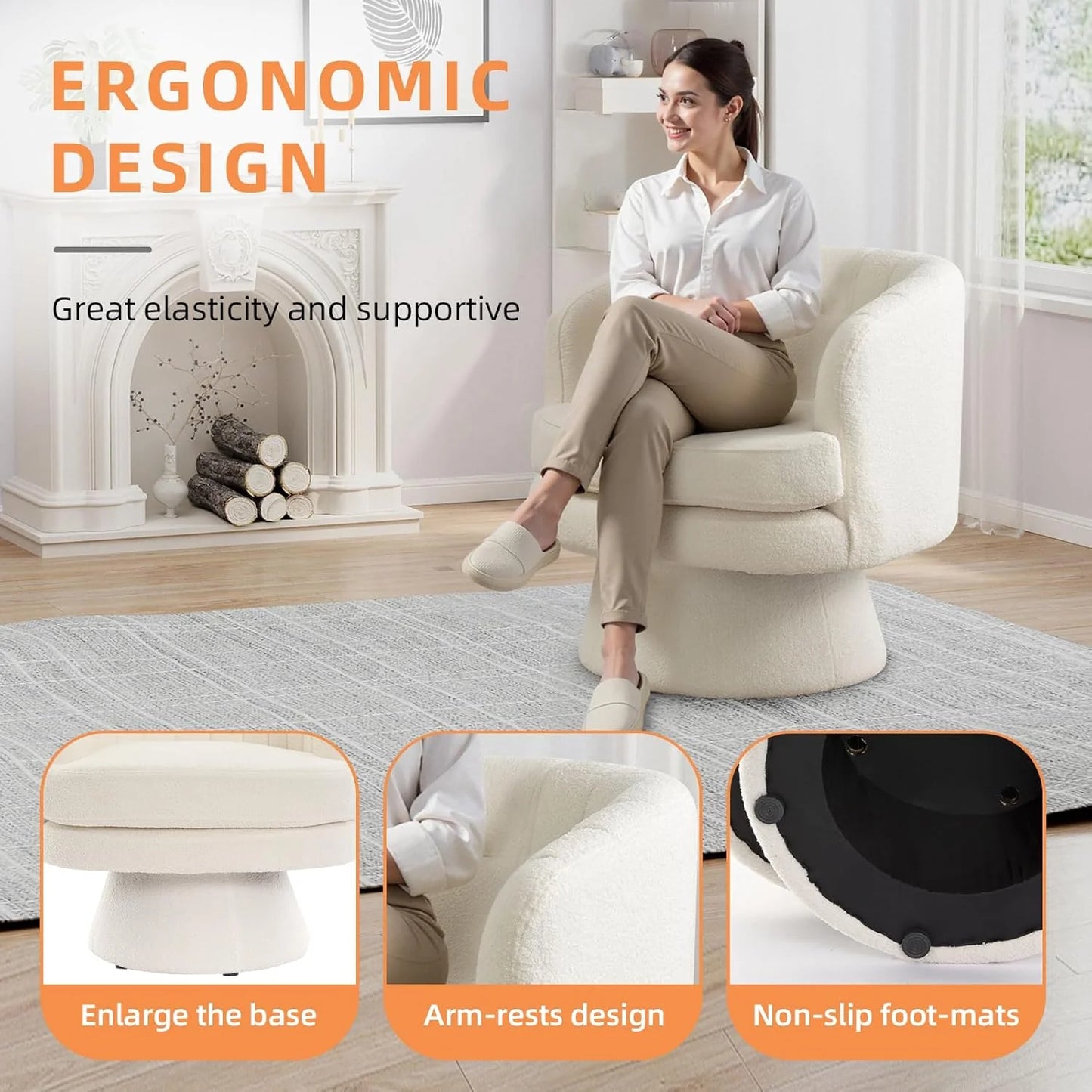 Cozy Swivel Reading Chair