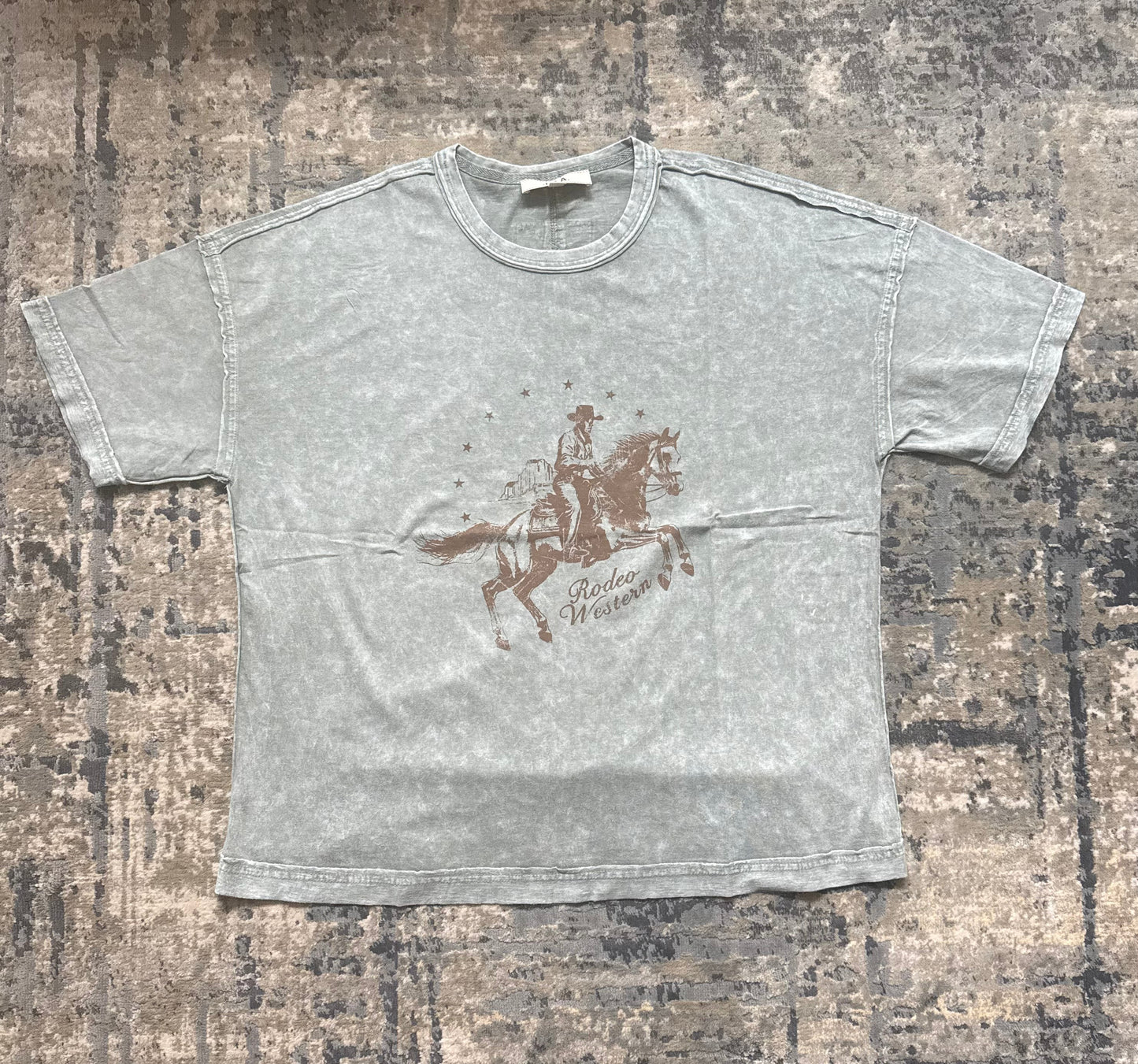 ✨Western Cowboy Relaxed Fit Graphic Tee