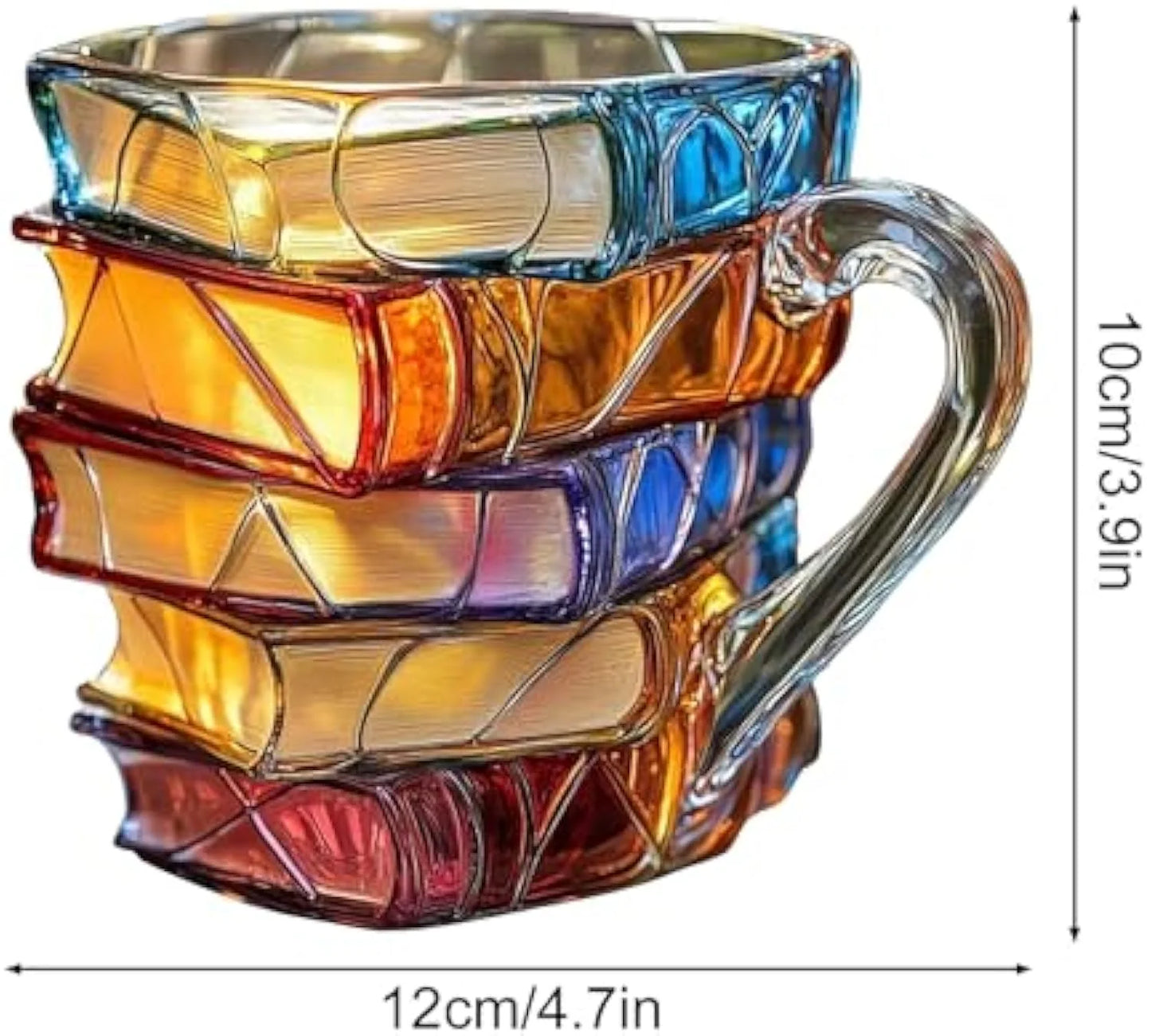 Painted Book Mug, Novelty 3d Painted Books Coffee